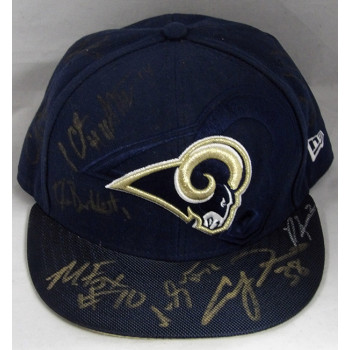 Los Angeles Rams 2016 Team Signed Hat by 16 Players JSA Authenticated Davis/Fox