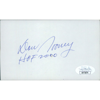 Dan Rooney Pittsburgh Steelers Player Signed 3x5 Index Card JSA Authenticated Dan Rooney Pittsburgh Steelers Player Signed 3x5 Index Card JSA Authenticated