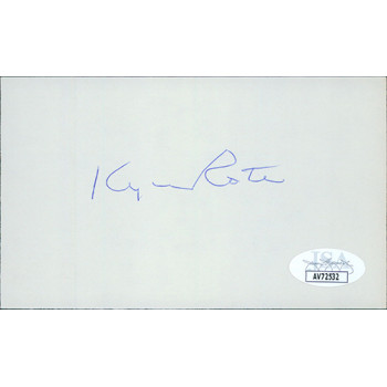 Kyle Rote New York Giants Signed 3x5 Index Card JSA Authenticated Kyle Rote New York Giants Signed 3x5 Index Card JSA Authenticated