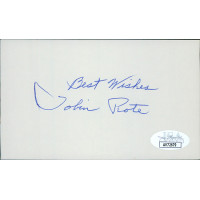 Tobin Rote Green Bay Packers Signed 3x5 Index Card JSA Authenticated Tobin Rote Green Bay Packers Signed 3x5 Index Card JSA Authenticated