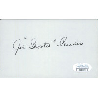 Joe Scudero Washington Redskins Signed 3x5 Index Card JSA Authenticated