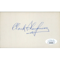 Clark Shaughnessy Football Coach Signed 3x5 Index Card JSA Authenticated Clark Shaughnessy Football Coach Signed 3x5 Index Card JSA Authenticated