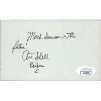 Art Shell Oakland Raiders Signed 3x5 Index Card JSA Authenticated