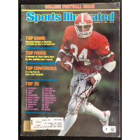 Herschel Walker Signed Sports Illustrated Magazine Beckett Authenticated BAS