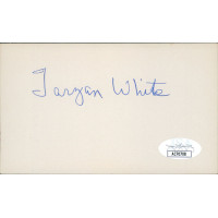 Tarzan White New York Giants Signed 3x5 Index Card JSA Authenticated Tarzan White New York Giants Signed 3x5 Index Card JSA Authenticated