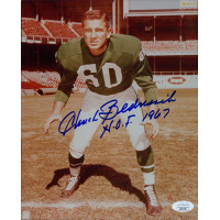 Chuck Bednarik Philadelphia Eagles Signed 8x10 Glossy Photo JSA Authenticated