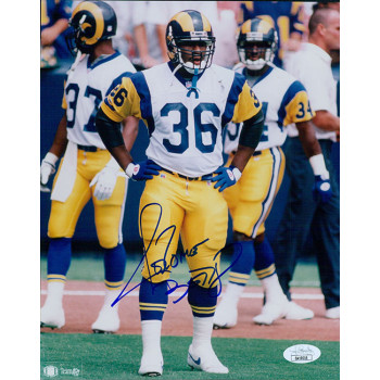 Jerome Bettis Los Angeles Rams Signed 8x10 Glossy Photo JSA Authenticated