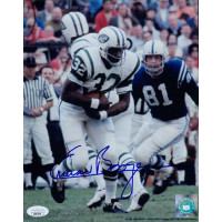 Emerson Boozer New York Jets Signed 8x10 Glossy Photo JSA Authenticated