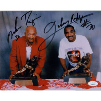 Nebraska Cornhuskers Johnny Rodgers Mike Rozier Signed 8x10 Photo JSA Authentic