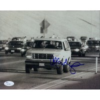 Al Cowlings Signed 8x10 Photo Driving OJ'S White Bronco Police Chase JSA Authen