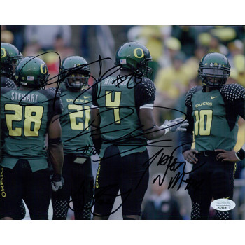 Oregon Ducks Dennis Dixon Strong Stewart Williams Signed 8x10 Matte Photo JSA Oregon Ducks Dennis Dixon Strong Stewart Williams Signed 8x10 Matte Photo JSA
