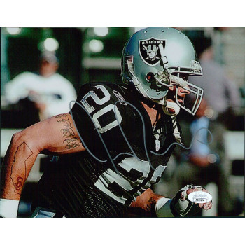 Justin Fargas Oakland Raiders Signed 8x10 Glossy Photo JSA Authenticated
