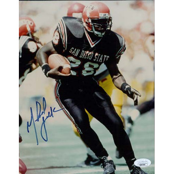 Marshall Faulk San Diego State Aztecs Signed 8x10 Glossy Photo JSA Authenticated Marshall Faulk San Diego State Aztecs Signed 8x10 Glossy Photo JSA Authenticated