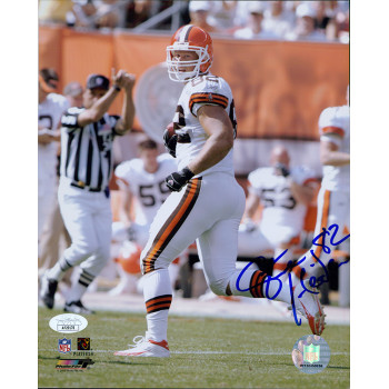 Steve Heiden Cleveland Browns Signed 8x10 Glossy Photo JSA Authenticated