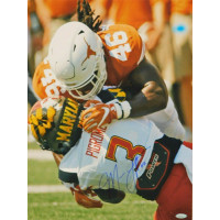 Malik Jefferson Signed Texas Longhorns Matte 16x20 Photo TRISTAR Authenticated