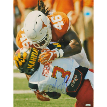 Malik Jefferson Signed Texas Longhorns Matte 16x20 Photo TRISTAR Authenticated