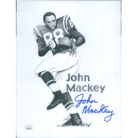 John Mackey Baltimore Colts Signed 8.5x11 Cardstock Photo JSA Authenticated John Mackey Baltimore Colts Signed 8.5x11 Cardstock Photo JSA Authenticated