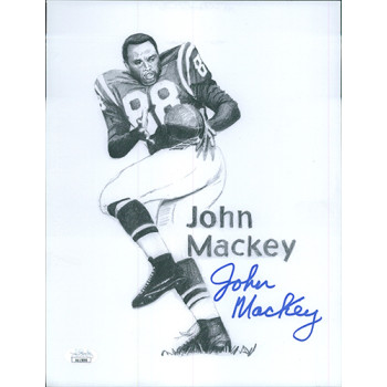 John Mackey Baltimore Colts Signed 8.5x11 Cardstock Photo JSA Authenticated John Mackey Baltimore Colts Signed 8.5x11 Cardstock Photo JSA Authenticated
