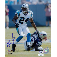 Ricky Manning Jr. Carolina Panthers Signed 8x10 Glossy Photo JSA Authenticated