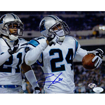 Ricky Manning Jr. Carolina Panthers Signed 8x10 Glossy Photo JSA Authenticated Ricky Manning Jr. Carolina Panthers Signed 8x10 Glossy Photo JSA Authenticated