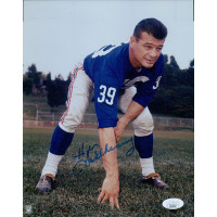 Hugh McElhenny New York Giants Signed 8x10 Glossy Photo JSA Authenticated