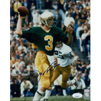 Joe Montana Notre Dame Fighting Irish Signed 8x10 Glossy Photo JSA Authen Smudge