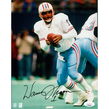 Warren Moon Houston Oilers Signed 8x10 Glossy Photo JSA Authenticated Warren Moon Houston Oilers Signed 8x10 Glossy Photo JSA Authenticated