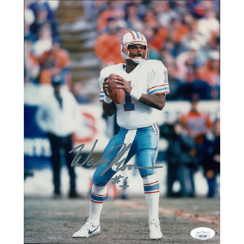 Warren Moon Houston Oilers Signed 8x10 Glossy Photo JSA Authenticated Warren Moon Houston Oilers Signed 8x10 Glossy Photo JSA Authenticated