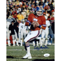 Craig Morton Denver Broncos Signed 8x10 Matte Photo JSA Authenticated