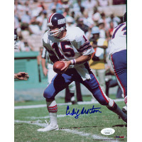 Craig Morton New York Giants Signed 8x10 Glossy Photo JSA Authenticated