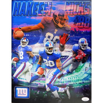 Hakeem Nicks New York Giants Signed 11x14 Matte Photo JSA Authenticated