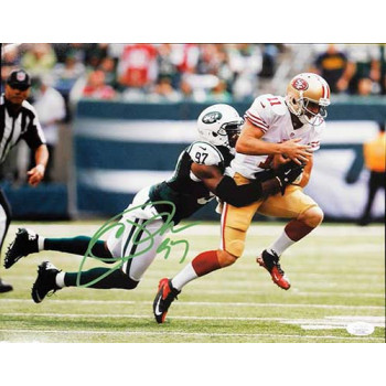 Calvin Pace New York Jets Signed 11x14 Matte Photo JSA Authenticated