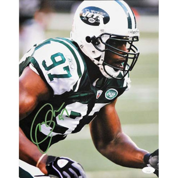 Calvin Pace New York Jets Signed 11x14 Matte Photo JSA Authenticated