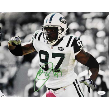 Calvin Pace New York Jets Signed 11x14 Matte Photo JSA Authenticated