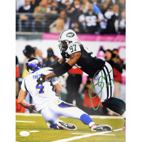 Calvin Pace New York Jets Signed 11x14 Matte Photo JSA Authenticated