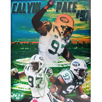 Calvin Pace New York Jets Signed 11x14 Matte Photo JSA Authenticated