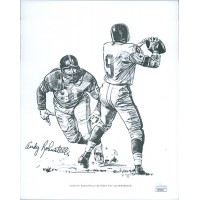 Andy Robustelli New York Giants Signed 8x10 Photo Print JSA Authenticated Andy Robustelli New York Giants Signed 8x10 Photo Print JSA Authenticated