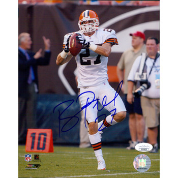 Brian Russell Cleveland Browns Signed 8x10 Glossy Photo JSA Authenticated Brian Russell Cleveland Browns Signed 8x10 Glossy Photo JSA Authenticated