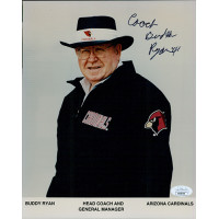 Buddy Ryan Coach Arizona Cardinals Signed 8x10 Glossy Photo JSA Authenticated