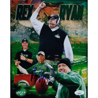 Rex Ryan New York Jets Signed 8x10 Matte Photo JSA Authenticated