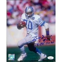 Billy Sims Detroit Lions Signed 8x10 Glossy Photo JSA Authenticated Billy Sims Detroit Lions Signed 8x10 Glossy Photo JSA Authenticated