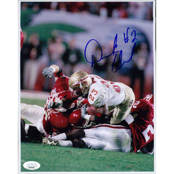 Derrick Strait Oklahoma Sooners Signed 8x10 Glossy Photo JSA Authenticated