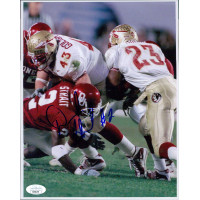 Derrick Strait Oklahoma Sooners Signed 8x10 Glossy Photo JSA Authenticated