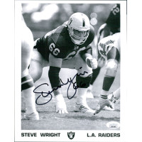 Steve Wright Los Angeles Raiders Signed 8x10 Cardstock Photo JSA Authenticated Steve Wright Los Angeles Raiders Signed 8x10 Cardstock Photo JSA Authenticated