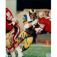 Jack Youngblood #85 Signed Los Angeles Rams NFL Football 8x10 Photo PSA/DNA Authenticated