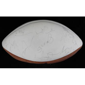 San Francisco 49ers 1989 Team Signed White Panel Football JSA Authenticated