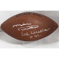Chicago Bears Mike Ditka Sid Luckman Signed NFL Gripper Football JSA Authentic