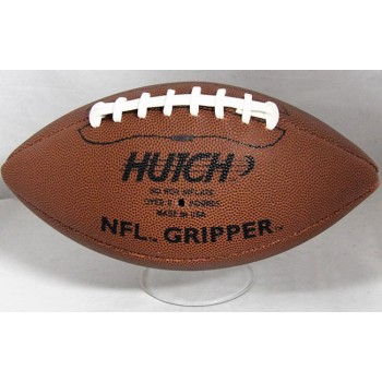 Chicago Bears Mike Ditka Sid Luckman Signed NFL Gripper Football JSA Authentic