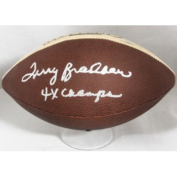 Terry Bradshaw Pittsburgh Steelers Signed LE Logo Football JSA Authenticated