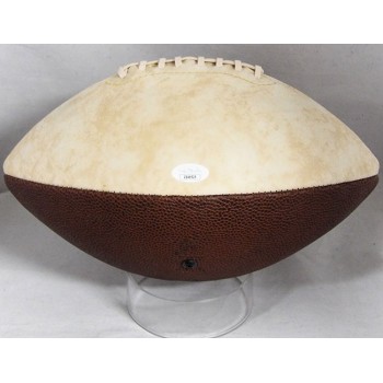 Terry Bradshaw Pittsburgh Steelers Signed LE Logo Football JSA Authenticated